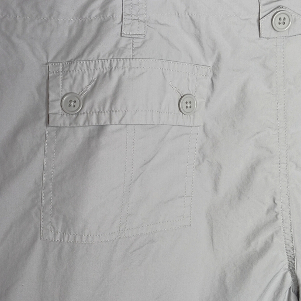 Cherokee Women's Bermuda Cargo Shorts Plus Size 18 Light Gray Casual - Picture 15 of 16